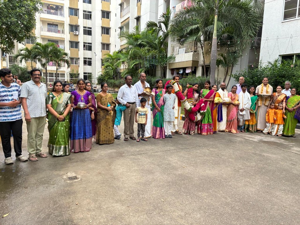 Residents gathered for the festivities
